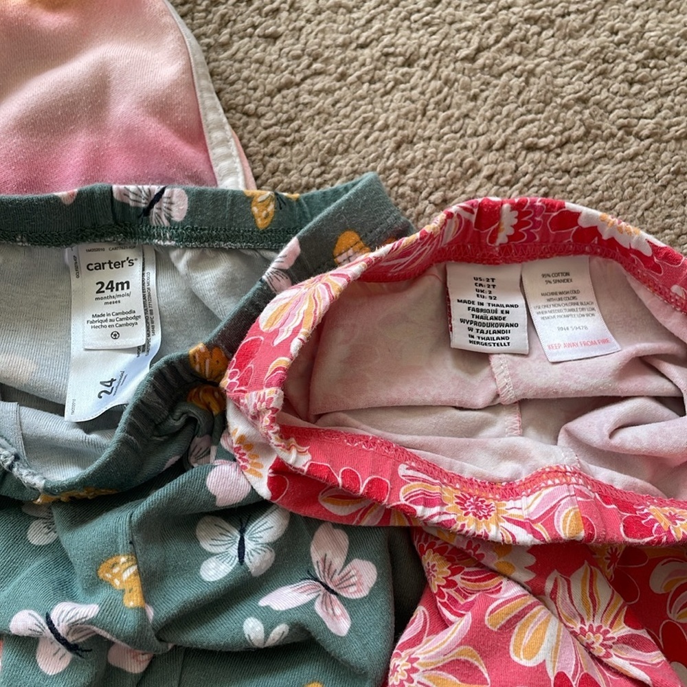 Little Girls Lot Bundle Of 2T Clothing Kids Child Toddler Play Cloths Girly Pink - Picture 7 of 11